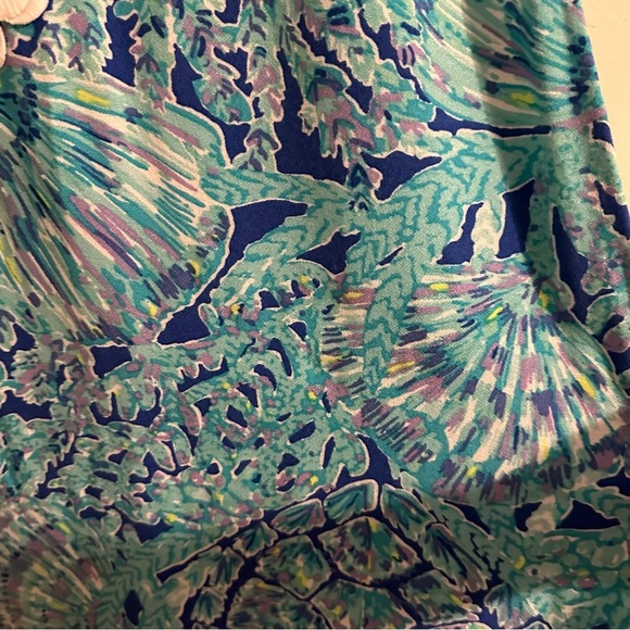 Lilly Pulitzer Jane Shift Dress, Size 00, Blue White Tropical Print - Picture 4 of 10